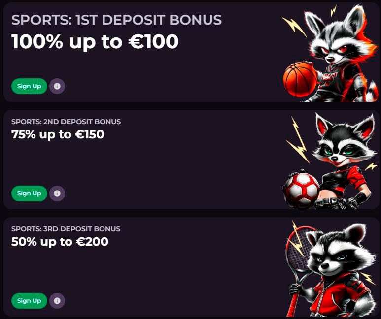 3 deposits bonuses betting rockyspin casino