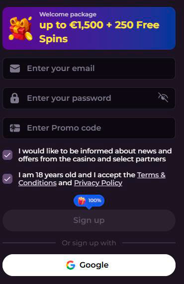 rockyspin casino registration