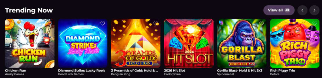 trending slots rockyspin casino